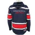 USA Hockey Miracle on Ice 1980 Bear Lace Hoody- Navy